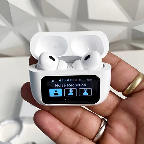 A9 Pro High Quality Sound, ENC Noise Reduction Wireless Airpods 🤩 With Smart Touch Screen Control (🔥BIG SALE - 50% OFF)