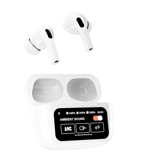 A9 Pro High Quality Sound, ENC Noise Reduction Wireless Airpods 🤩 With Smart Touch Screen Control (🔥BIG SALE - 50% OFF)