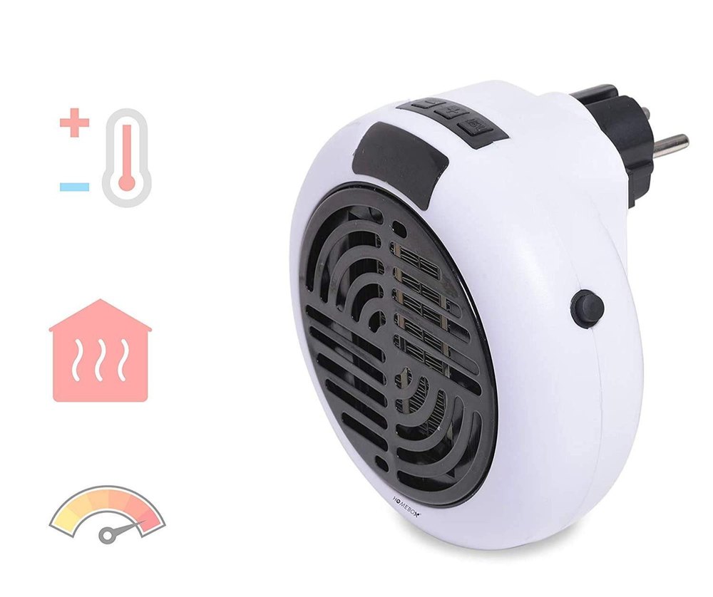 🔥Portable Mini Handy Heater, 400W Handy Heater Compact Digital Electric Heater Fan Wall-Outlet Heater For Room🔥