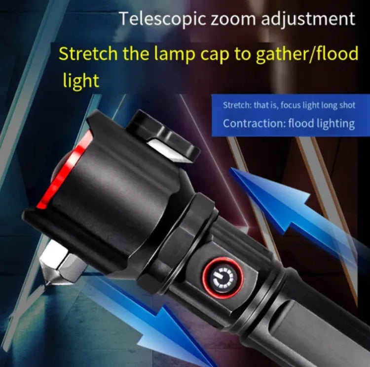 Waterproof Torch + Flashlight🔦| 26600 mAh Power Bank, Laser Precision and 1 KM Range (🔥BIG SALE - 65% OFF)